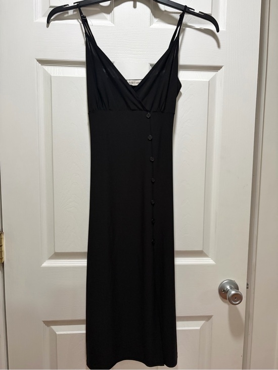 Rolla Coster Dresses & Skirts - Rolla Coster Black Strapless-Style Spaghetti Strap Midi Dress